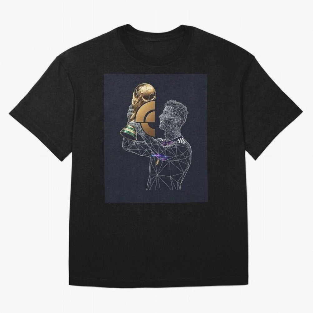 Digital Football Oversized T-Shirt Fuel FIFA World Cup 2026 Group Stage Celebrating Messi, Neymar and Mbappe, Spain Energy, Football Festival Excitement, Trophy Ambitions, Country Rivalries and Star Player Buzz; Perfect for Supporters Who Want Bold