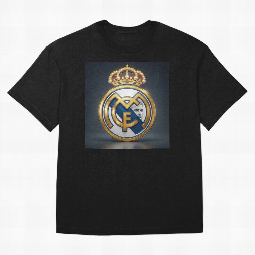 Figuras Madridistas Oversized T-Shirt Turn Football Passion into FIFA World Cup 2026 USA Canada Mexico Spirit, Centered on Spain and Netherlands, Mbappe, Goal Celebration Energy, Supporter Heritage, Football Icons and Worldwide Tournament Joy;