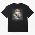 Figuras Madridistas Oversized T-Shirt Turn Football Passion into FIFA World Cup 2026 USA Canada Mexico Spirit, Centered on Spain and Netherlands, Mbappe, Goal Celebration Energy, Supporter Heritage, Football Icons and Worldwide Tournament Joy;