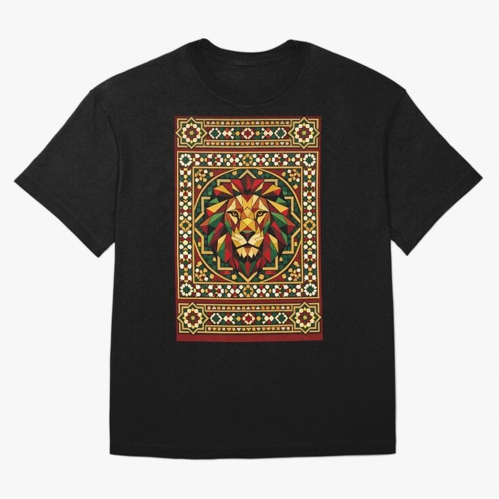 Portuguese Geometric Lion Portrait Oversized T-Shirt Bring a Champion Mindset to Match Day Hype around FIFA World Cup 2026 USA Canada Mexico, CR7 and Messi, Germany, Football History, Final Match Energy, Crowd Noise and Once in a Lifetime Moments;
