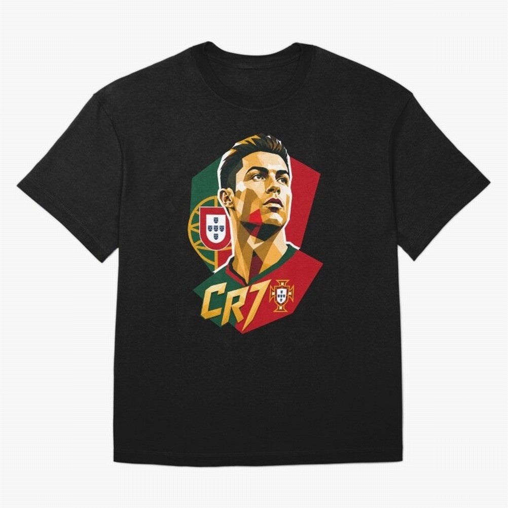 CR7 Art Print Oversized T-Shirt Bring a Champion Mindset to FIFA World Cup 2026 Group Stage for Fans of Mbappe and Neymar and Netherlands, Bringing Champion Mindset, Group Stage Buzz, Knockout Tension and Passionate Fan Culture; Perfect for Fans,