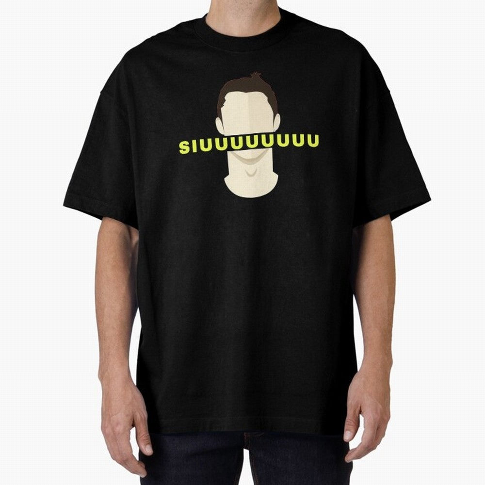 CR7 siuuu funny Oversized T-Shirt Celebrate Golden Goal Energy in FIFA World Cup 2026 for Fans of Haaland and Mbappe and Portugal, Bringing Supporter Pride, Iconic Celebrations, Legendary Names and Global Match Day Energy; Ideal for Fans Who Follow