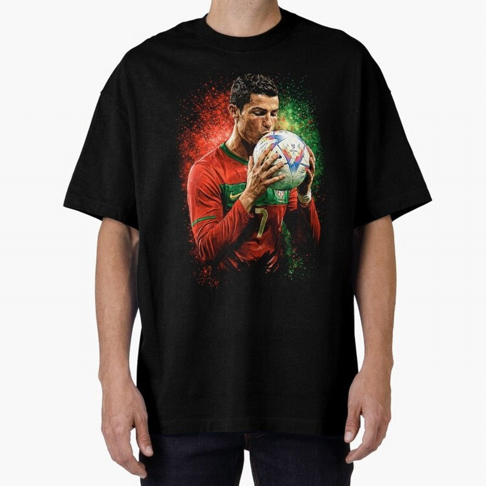 Cristiano Ronaldo Football Legend Oversized T-Shirt Celebrate the Next Chapter of the FIFA World Cup 2026 Journey through Messi, Neymar and Mbappe Highlights, Argentina and Brazil Pride, Tournament Hype, Historic Matchups, Family Viewing Parties