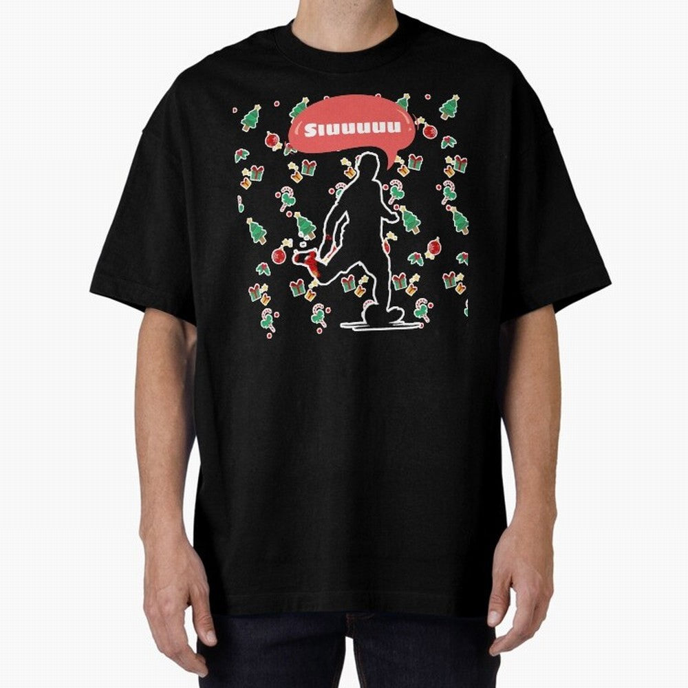 Christmas siuuu CR7 goal Oversized T-Shirt Get Ready for FIFA World Cup 2026 Group Stage for Fans of Mbappe and Neymar and England, France and Netherlands, Bringing Football History, Final Match Energy, Crowd Noise and Once in a Lifetime Moments;