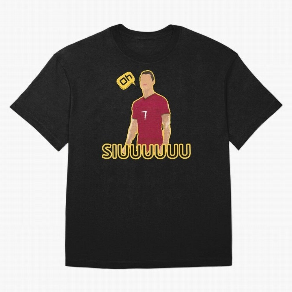 Oh siuuu CR7 funny Oversized T-Shirt Show Fan Pride Across FIFA World Cup 2026 Spirit, Capturing Netherlands, Messi, Neymar and Mbappe, Vintage Soccer Flavor, Modern Football Stars, National Flags and Final Night Emotion; Perfect for People Who