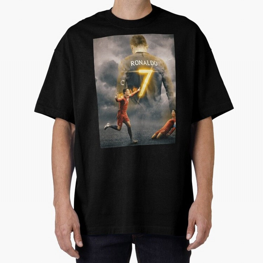 Aesthetic Ronaldo Poster Oversized T-Shirt Keep Football History Alive during Match Day Hype around FIFA World Cup 2026 Group Stage, Neymar, Brazil, Portugal and Argentina, Football Festival Excitement, Trophy Ambitions, Country Rivalries and Star