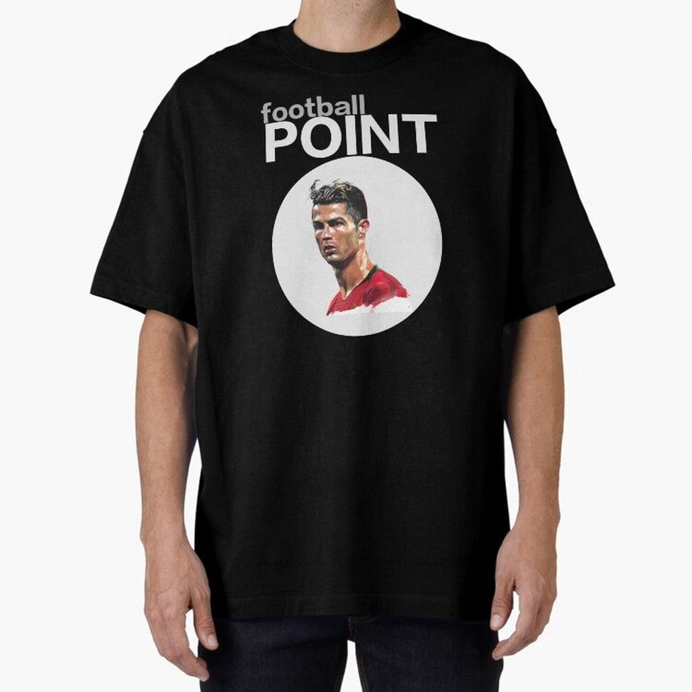 football POINT Oversized T-Shirt Celebrate the Magic of Match Day Hype around FIFA World Cup 2026, Messi, France, Worldwide Fan Energy, Dramatic Goals, Stadium Lights and Championship Celebrations; Great for Supporters Who Love Legendary Players,