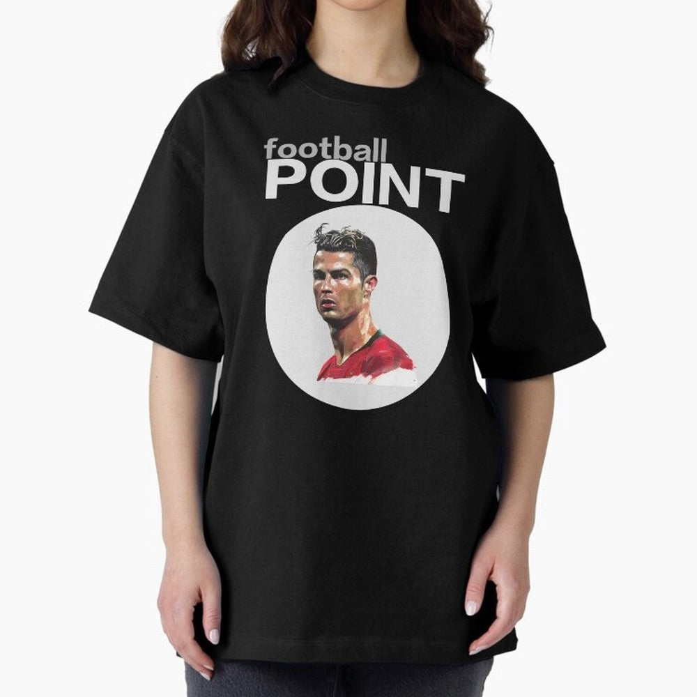 football POINT Oversized T-Shirt Celebrate the Magic of Match Day Hype around FIFA World Cup 2026, Messi, France, Worldwide Fan Energy, Dramatic Goals, Stadium Lights and Championship Celebrations; Great for Supporters Who Love Legendary Players,