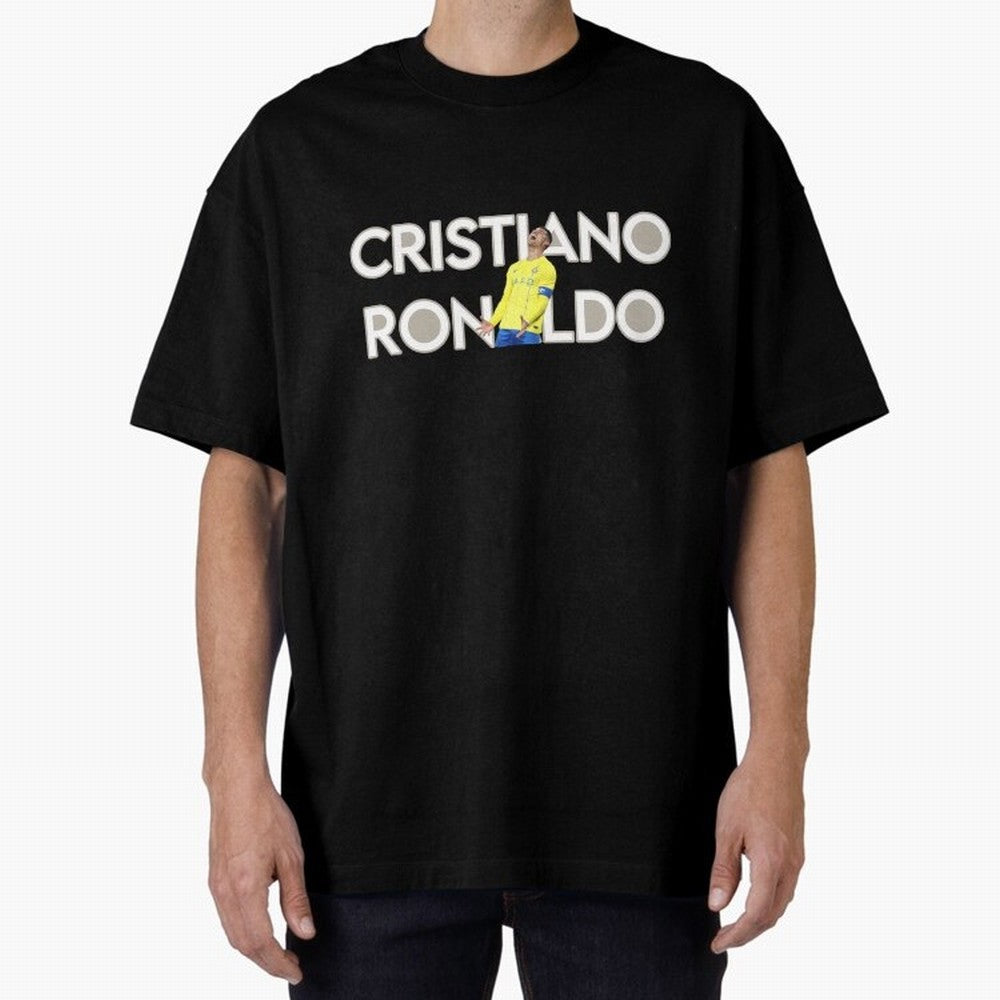 Cristiano Ronaldo Oversized T-Shirt Bring Trophy Dreams to FIFA World Cup 2026 Spirit, Highlighting Germany, Messi, Goal Celebration Energy, Supporter Heritage, Football Icons and Worldwide Tournament Joy; Made for Die Hard Supporters, Soccer