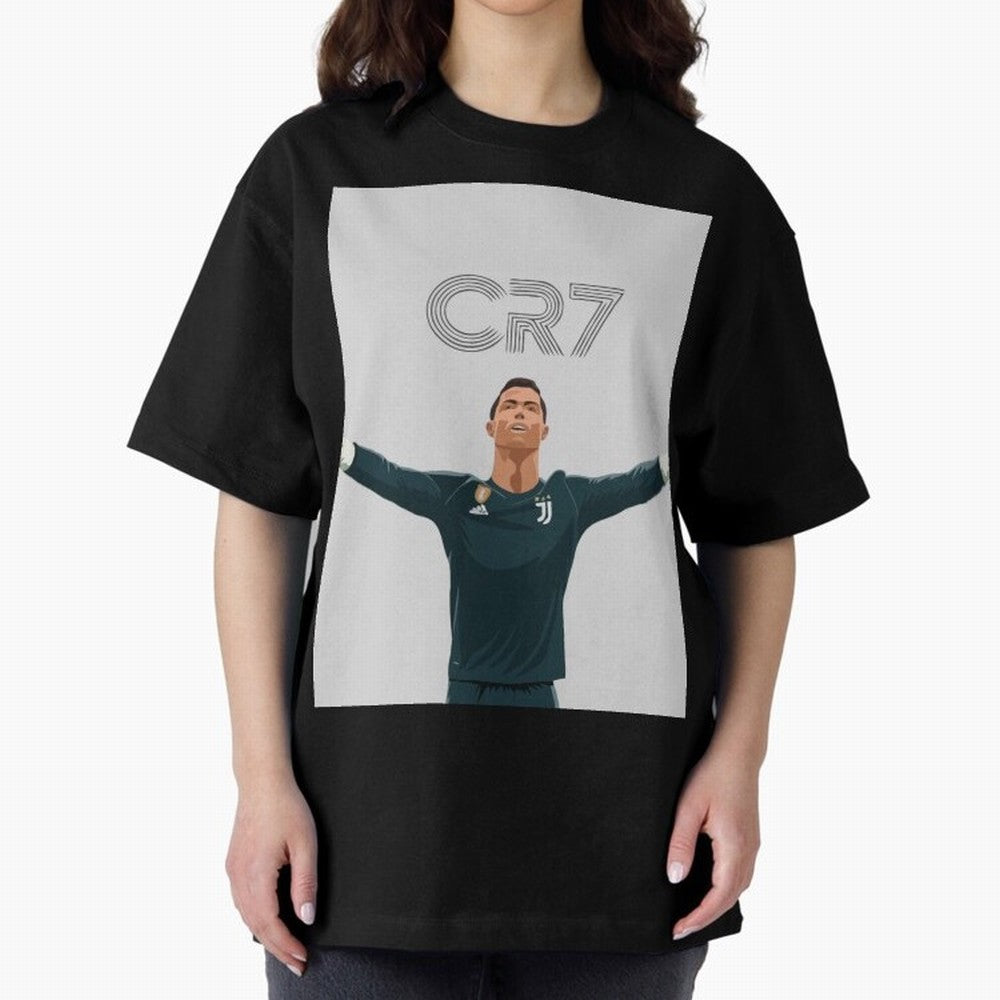 Cristiano Ronaldo CR7 Juventus T-shirt Design Oversized T-Shirt Follow the Final Road of FIFA World Cup 2026 USA Canada Mexico Spirit, Driven by Spain, Messi, Worldwide Fan Energy, Dramatic Goals, Stadium Lights and Championship Celebrations; Made