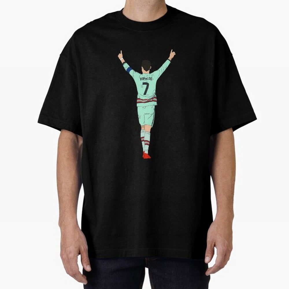 Cristiano Ronaldo Cristiano Ronaldo o Oversized T-Shirt Capture FIFA World Cup 2026 USA Canada Mexico Spirit, Built around Netherlands, Messi and Cristiano Ronaldo, Football Passion, Legendary Performances, Festival Vibes and Supporter Community;
