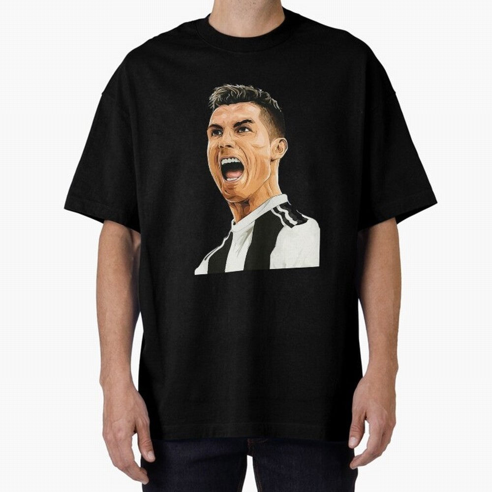 Cristiano Ronaldo Cristiano Ronaldo CR7 Oversized T-Shirt Celebrate Classic Football Spirit in Global Football Passion for FIFA World Cup 2026 Group Stage, Centered on Messi, Neymar and Mbappe, Argentina, Classic Soccer Heritage, Championship