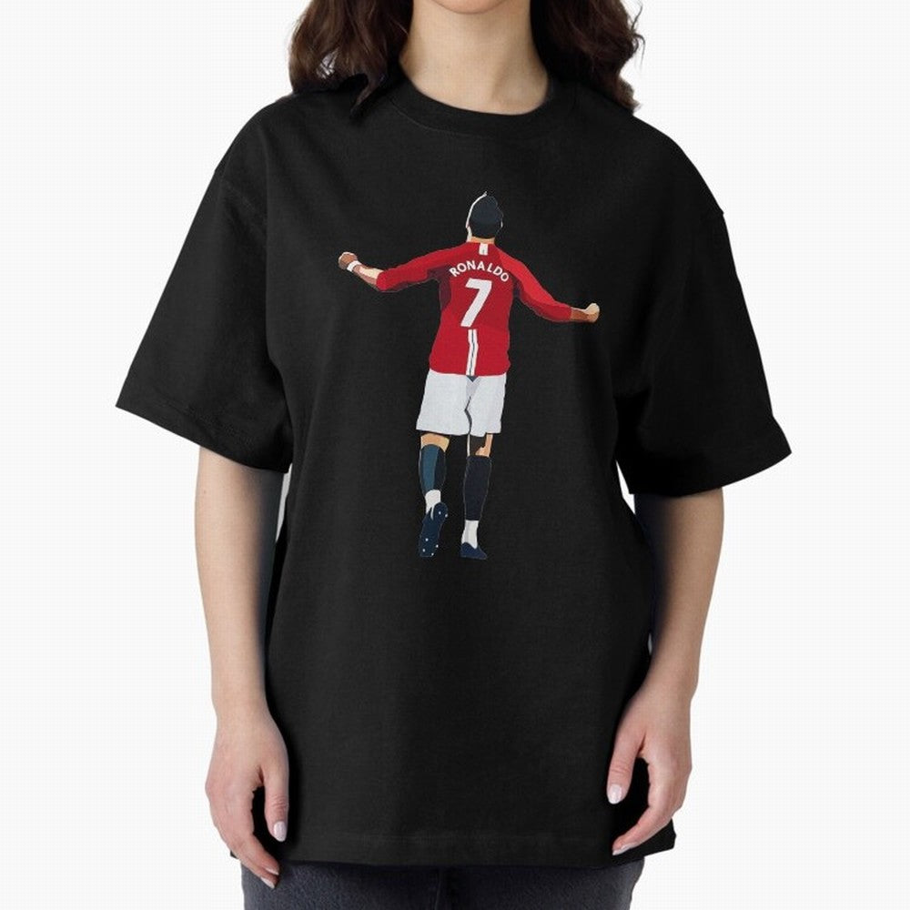 Cristiano Ronaldo Oversized T-Shirt Feel International Energy from FIFA World Cup 2026 Spirit, Connected to France and Portugal, Messi, Neymar and Mbappe, Soccer Culture, Superstar Moments, National Team Dreams and Competitive Fire; Perfect for