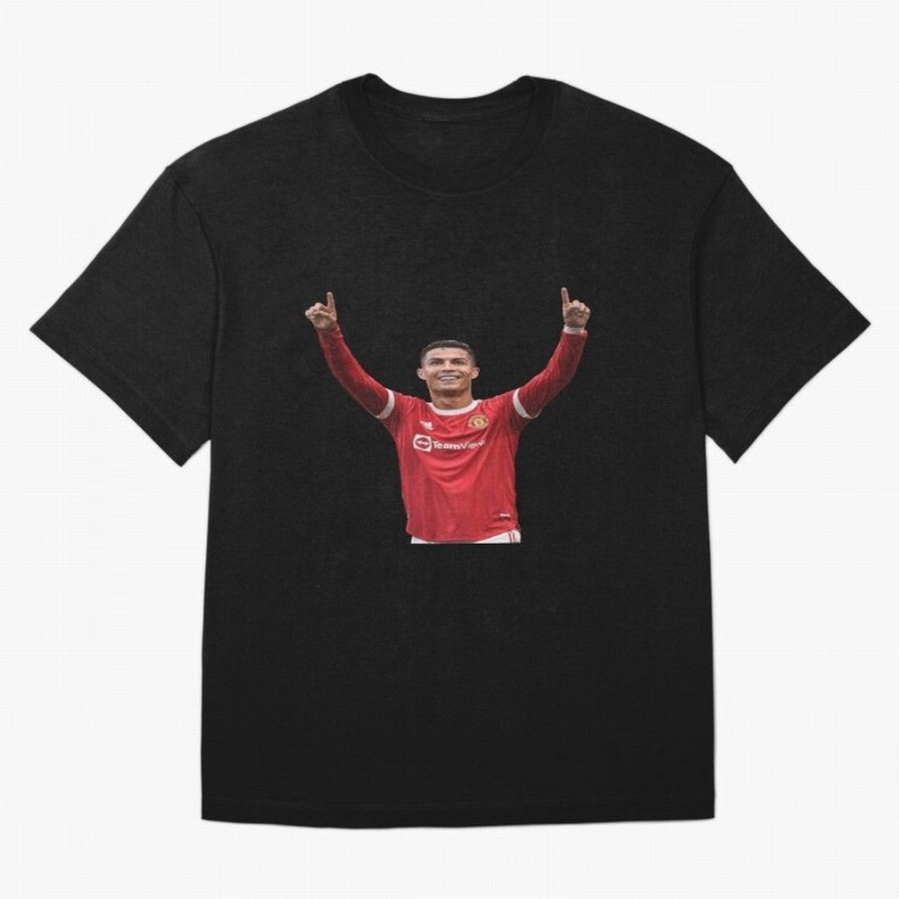 Crisitano Ronaldo Manchester United Oversized T-Shirt Carry the Colors and Pride of Global Football Passion for FIFA World Cup 2026 Group Stage, with Messi, Neymar and Mbappe, England and Germany, Classic Soccer Heritage, Championship Pressure, Fan