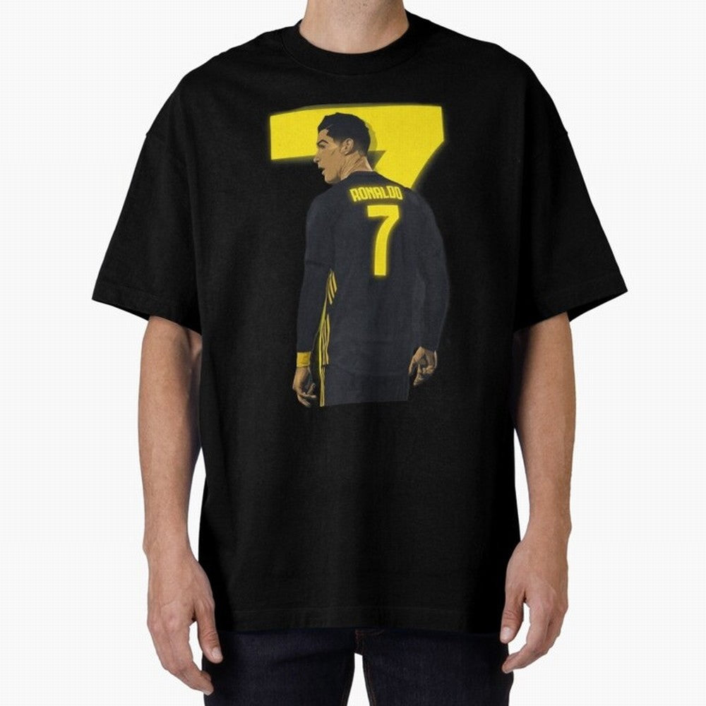 CR7 cristiano ronaldo logo Oversized T-Shirt Remember Match Day Hype around FIFA World Cup 2026, Mbappe and Neymar, France and Portugal, Tournament Hype, Historic Matchups, Family Viewing Parties and Global Sports Pride; Perfect for People Who Love