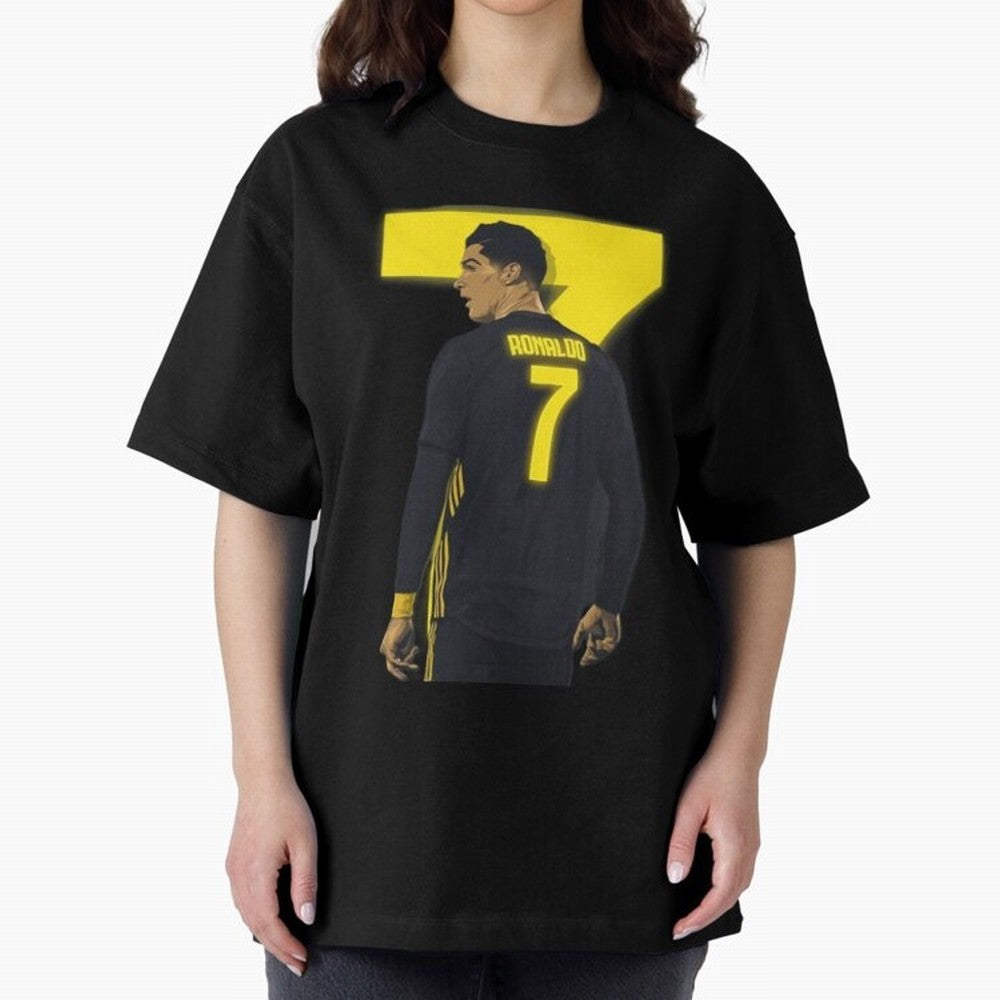 CR7 cristiano ronaldo logo Oversized T-Shirt Remember Match Day Hype around FIFA World Cup 2026, Mbappe and Neymar, France and Portugal, Tournament Hype, Historic Matchups, Family Viewing Parties and Global Sports Pride; Perfect for People Who Love
