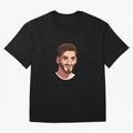 Cristiano Ronaldo Vetor Art Graphics Design Oversized T-Shirt Capture Stadium Memories from the FIFA World Cup 2026 Journey through Messi and Cristiano Ronaldo Highlights, France Pride, Match Day Excitement, Supporter Culture, Golden Goals and