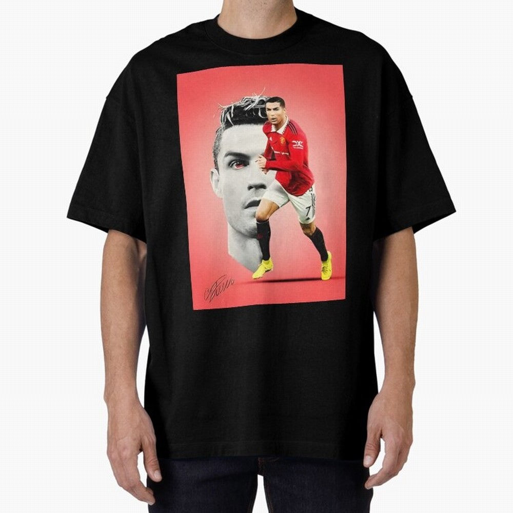 Cr7 Oversized T-Shirt Bring Home FIFA World Cup 2026 Featuring Messi, CR7 and Mbappe, Argentina, France and Brazil Energy, Match Day Excitement, Supporter Culture, Golden Goals and Global Football Passion; Great for Watch Parties, Sports Bars,