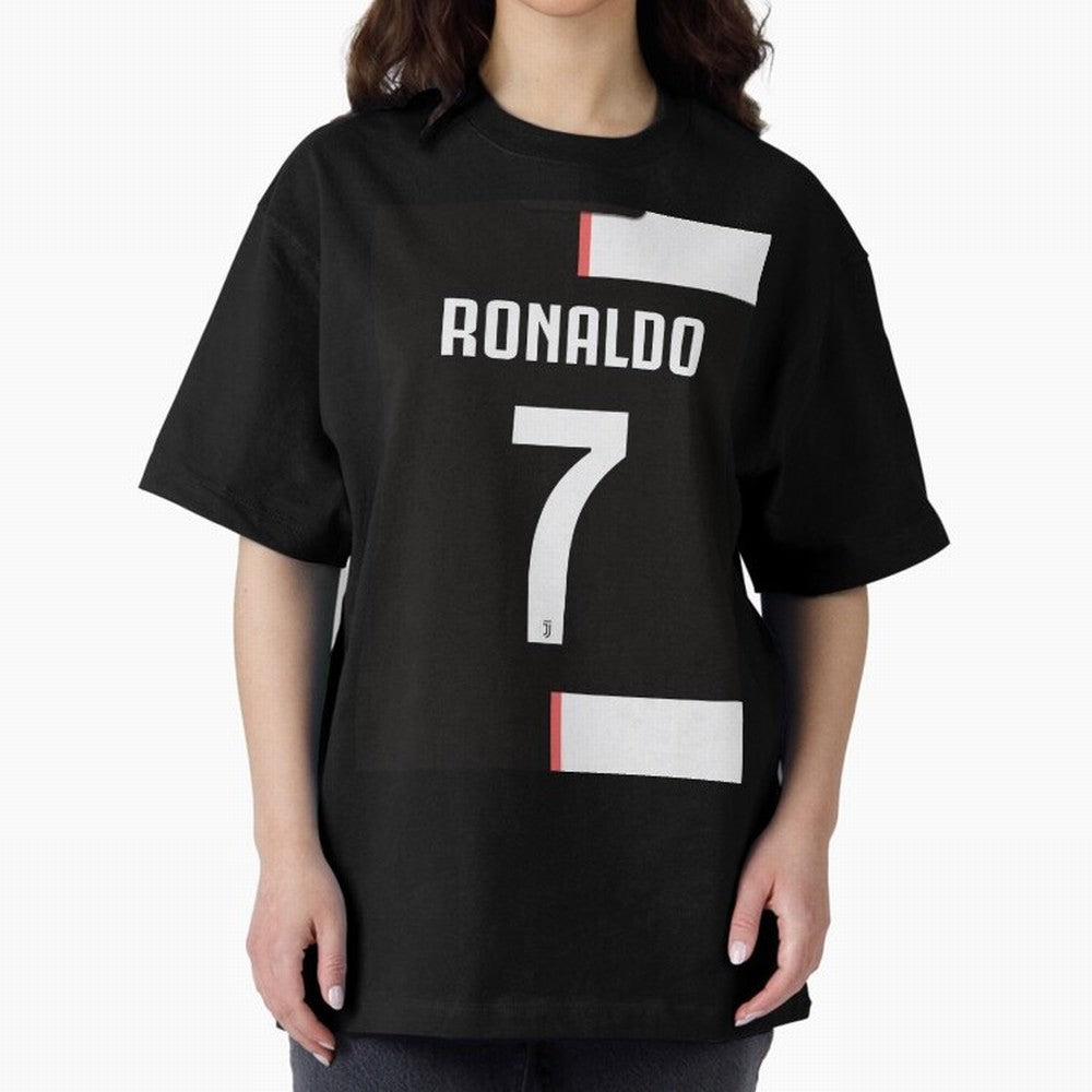 Ronaldo 7 Juventus 19-20 Retro Jersey Oversized T-Shirt Wear the Spirit of FIFA World Cup 2026 for Fans of Cristiano Ronaldo and Brazil, Portugal and Argentina, Bringing Vintage Soccer Flavor, Modern Football Stars, National Flags and Final Night