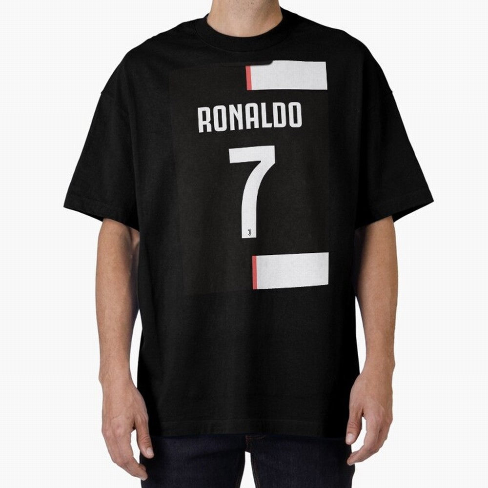 Ronaldo 7 Juventus 19-20 Retro Jersey Oversized T-Shirt Wear the Spirit of FIFA World Cup 2026 for Fans of Cristiano Ronaldo and Brazil, Portugal and Argentina, Bringing Vintage Soccer Flavor, Modern Football Stars, National Flags and Final Night
