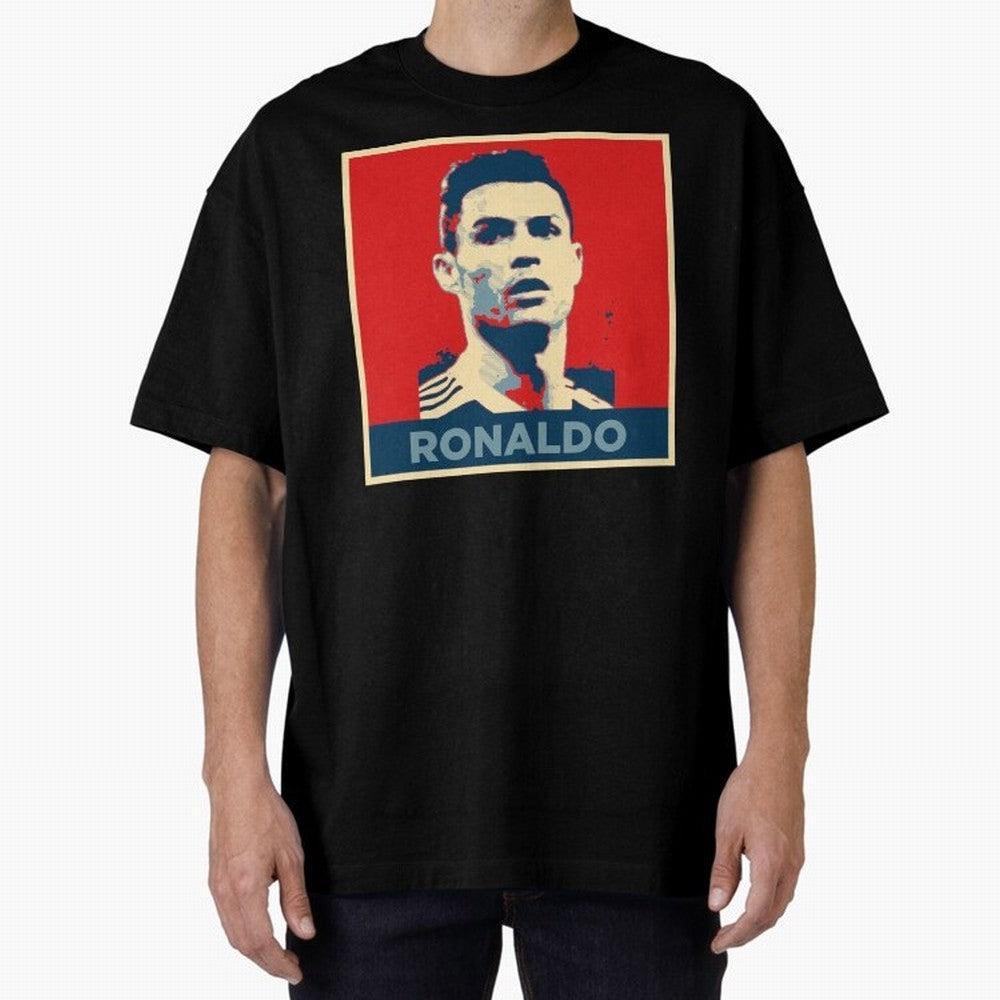 Cristiano Ronaldo Obama Style Oversized T-Shirt Discover FIFA World Cup 2026 Group Stage Spirit, Highlighting Germany, Cristiano Ronaldo, Match Day Excitement, Supporter Culture, Golden Goals and Global Football Passion; Perfect for People Who Love