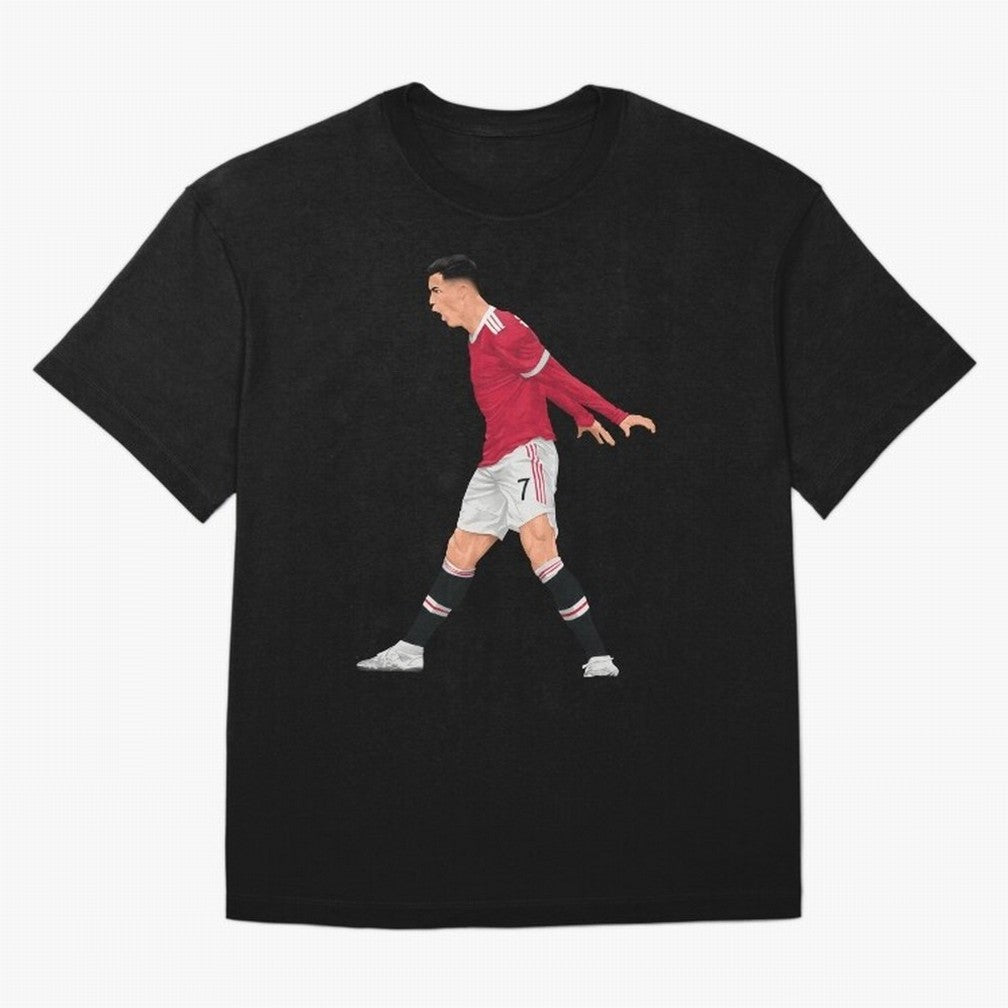 Cristiano Ronaldo Celebration Oversized T-Shirt Discover FIFA World Cup 2026 USA Canada Mexico Spirit, Featuring England, France and Netherlands, Haaland and Mbappe, Classic Soccer Heritage, Championship Pressure, Fan Loyalty and International