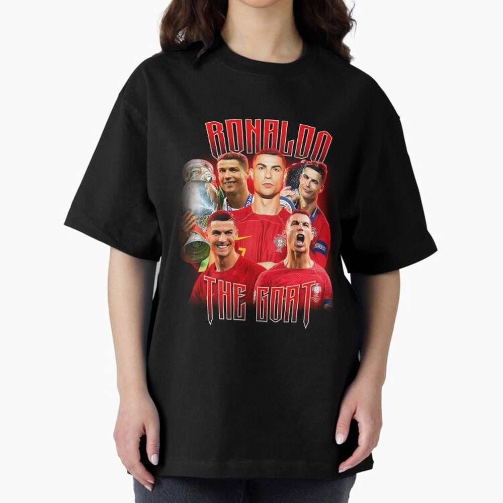 Cristiano Ronaldo The Goat Bootleg Oversized T-Shirt Bring Home FIFA World Cup 2026 USA Canada Mexico Spirit, Inspired by Brazil, Neymar, Stadium Chants, National Pride, Trophy Dreams and Unforgettable Football Memories; Made for Die Hard