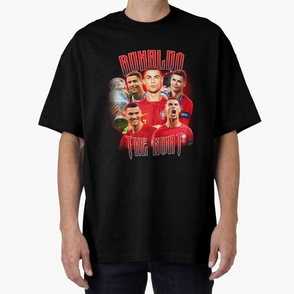 Cristiano Ronaldo The Goat Bootleg Oversized T-Shirt Bring Home FIFA World Cup 2026 USA Canada Mexico Spirit, Inspired by Brazil, Neymar, Stadium Chants, National Pride, Trophy Dreams and Unforgettable Football Memories; Made for Die Hard