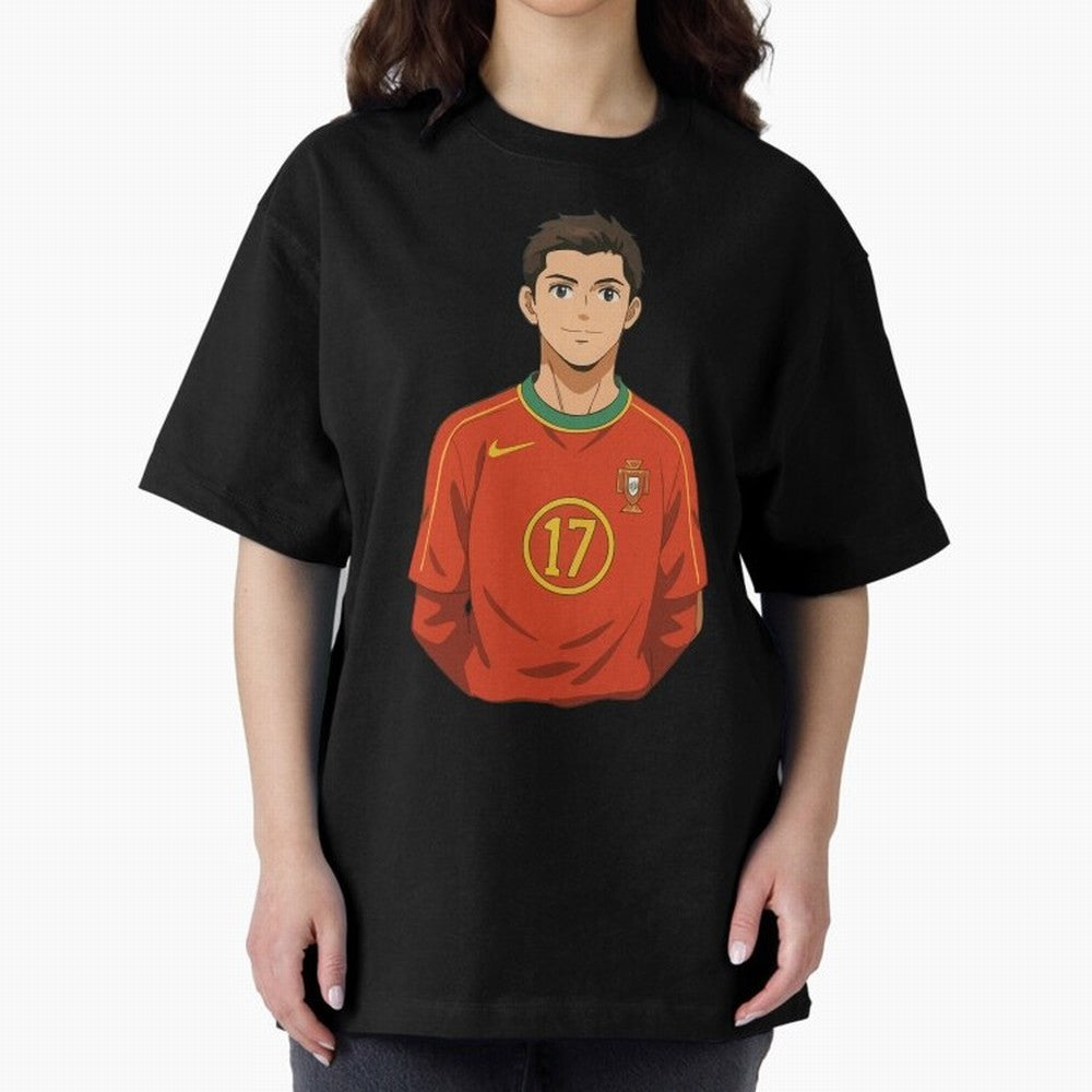 Ronaldo Oversized T-Shirt Live for the Drama of Global Football Passion for FIFA World Cup 2026 USA Canada Mexico, Celebrating Mbappe and Neymar, Brazil, Goal Celebration Energy, Supporter Heritage, Football Icons and Worldwide Tournament Joy;