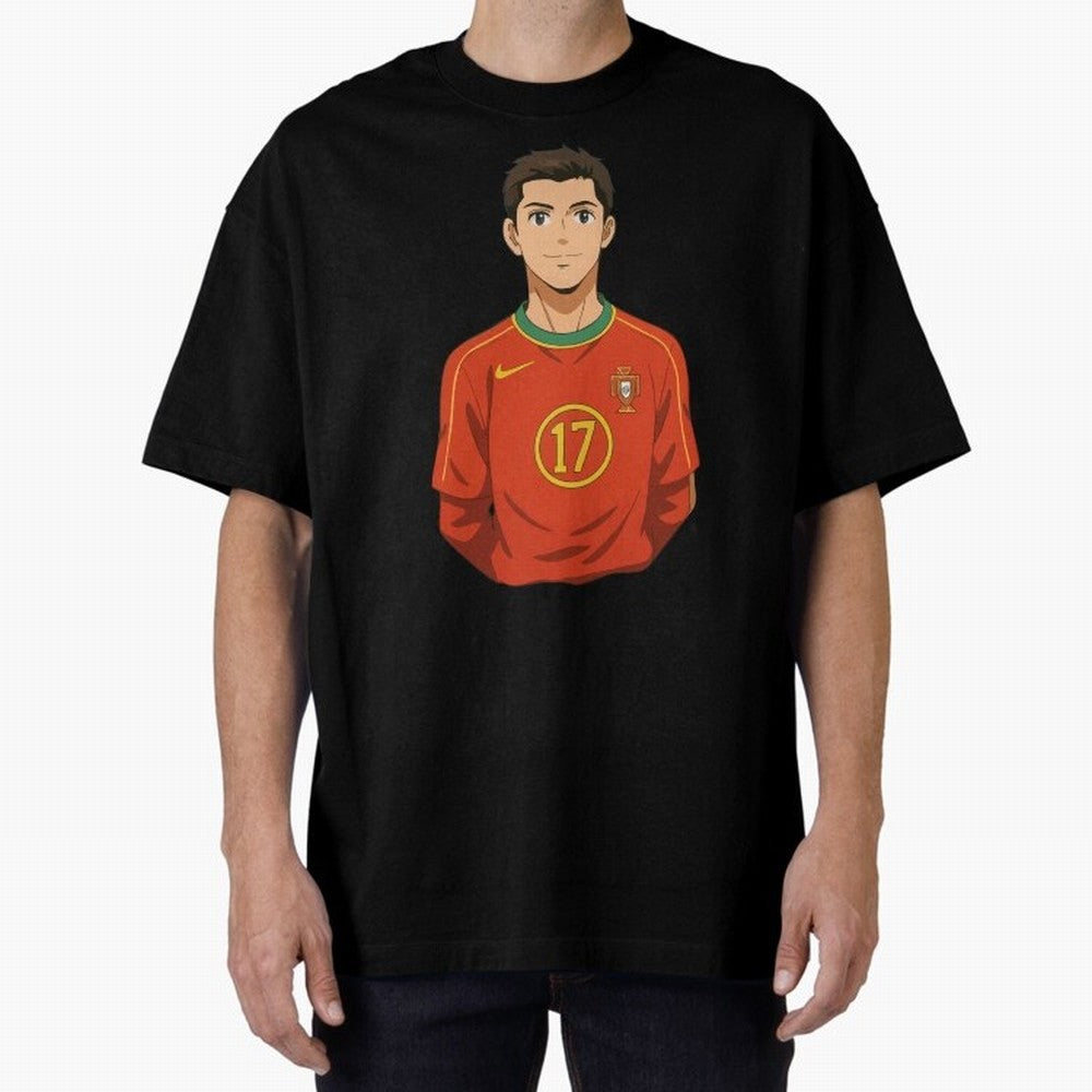 Ronaldo Oversized T-Shirt Live for the Drama of Global Football Passion for FIFA World Cup 2026 USA Canada Mexico, Celebrating Mbappe and Neymar, Brazil, Goal Celebration Energy, Supporter Heritage, Football Icons and Worldwide Tournament Joy;