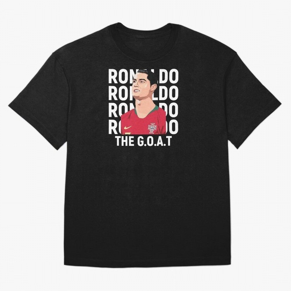 Ronaldo The Goat Oversized T-Shirt Celebrate Supporters United by the FIFA World Cup 2026 Journey through Messi, CR7 and Mbappe Highlights, Portugal Pride, Stadium Memories, Football Loyalty, International Chants and Championship Tradition; Perfect