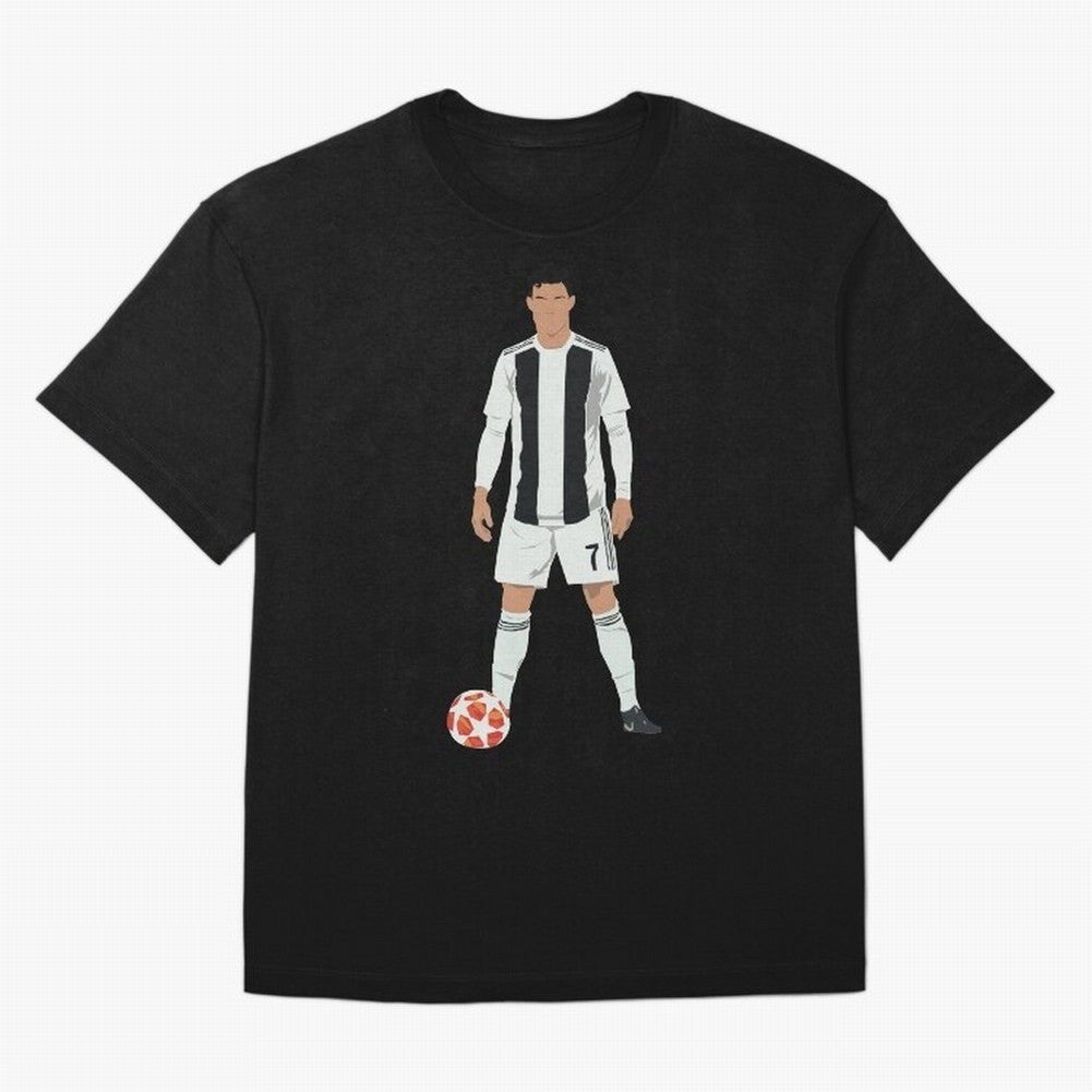 Ronaldo Stance Oversized T-Shirt Feel the Roar of the FIFA World Cup 2026 Journey through CR7 and Messi Highlights, Argentina Pride, Retro Football Energy, Iconic Rivalries, Trophy Chase Drama and Stadium Atmosphere; Ideal for Fans Who Follow