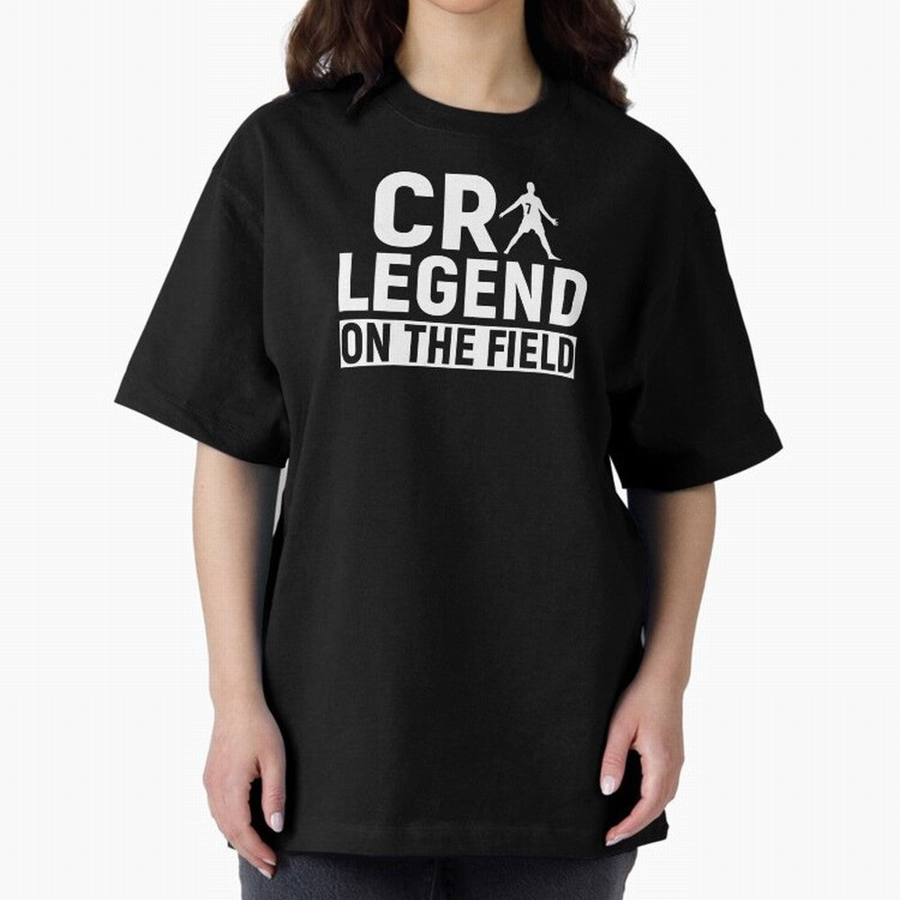 Cr7 Legend On The Field Oversized T-Shirt Represent Match Day Hype around FIFA World Cup 2026 USA Canada Mexico, Messi and Cristiano Ronaldo, France, Tournament Hype, Historic Matchups, Family Viewing Parties and Global Sports Pride; Great for