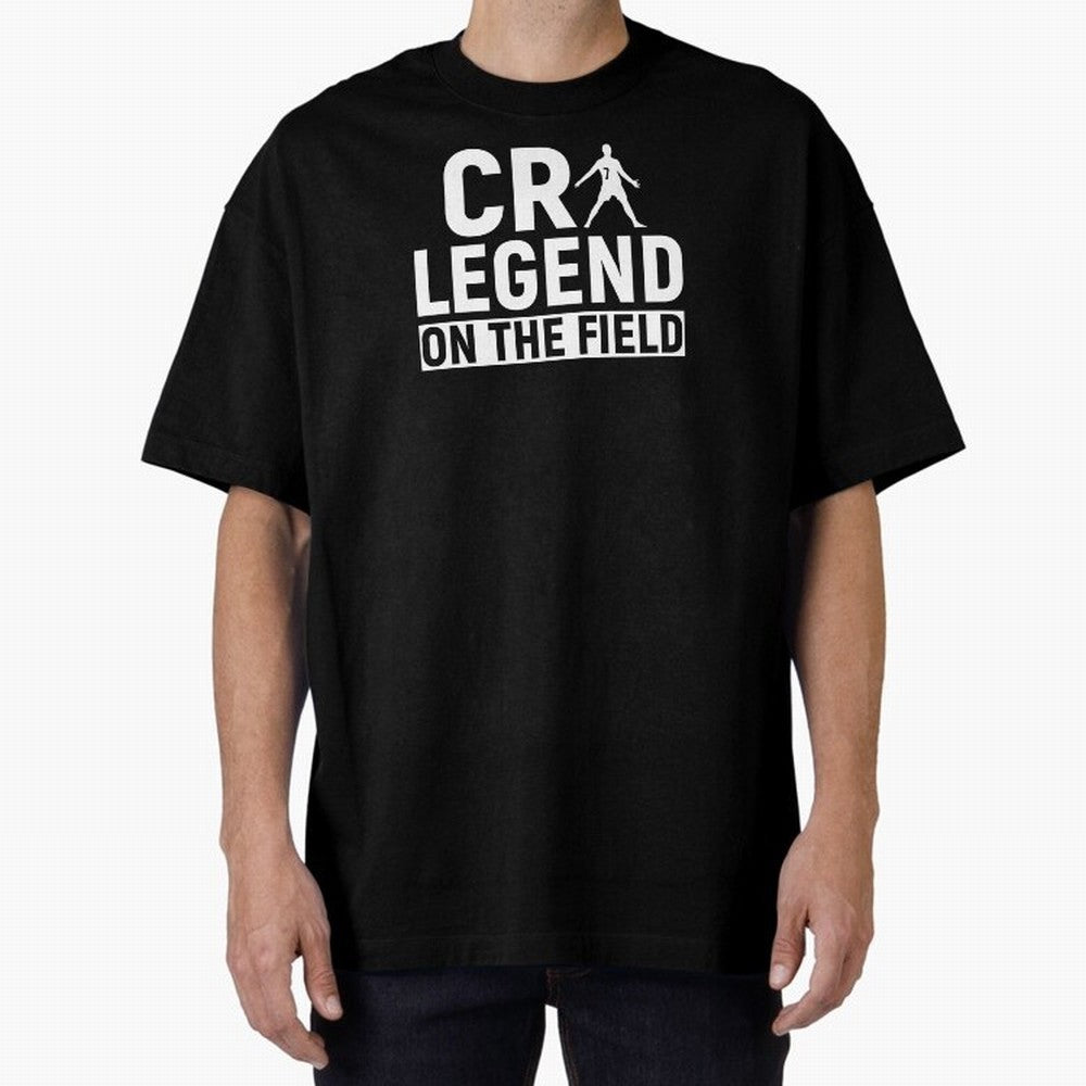 Cr7 Legend On The Field Oversized T-Shirt Represent Match Day Hype around FIFA World Cup 2026 USA Canada Mexico, Messi and Cristiano Ronaldo, France, Tournament Hype, Historic Matchups, Family Viewing Parties and Global Sports Pride; Great for