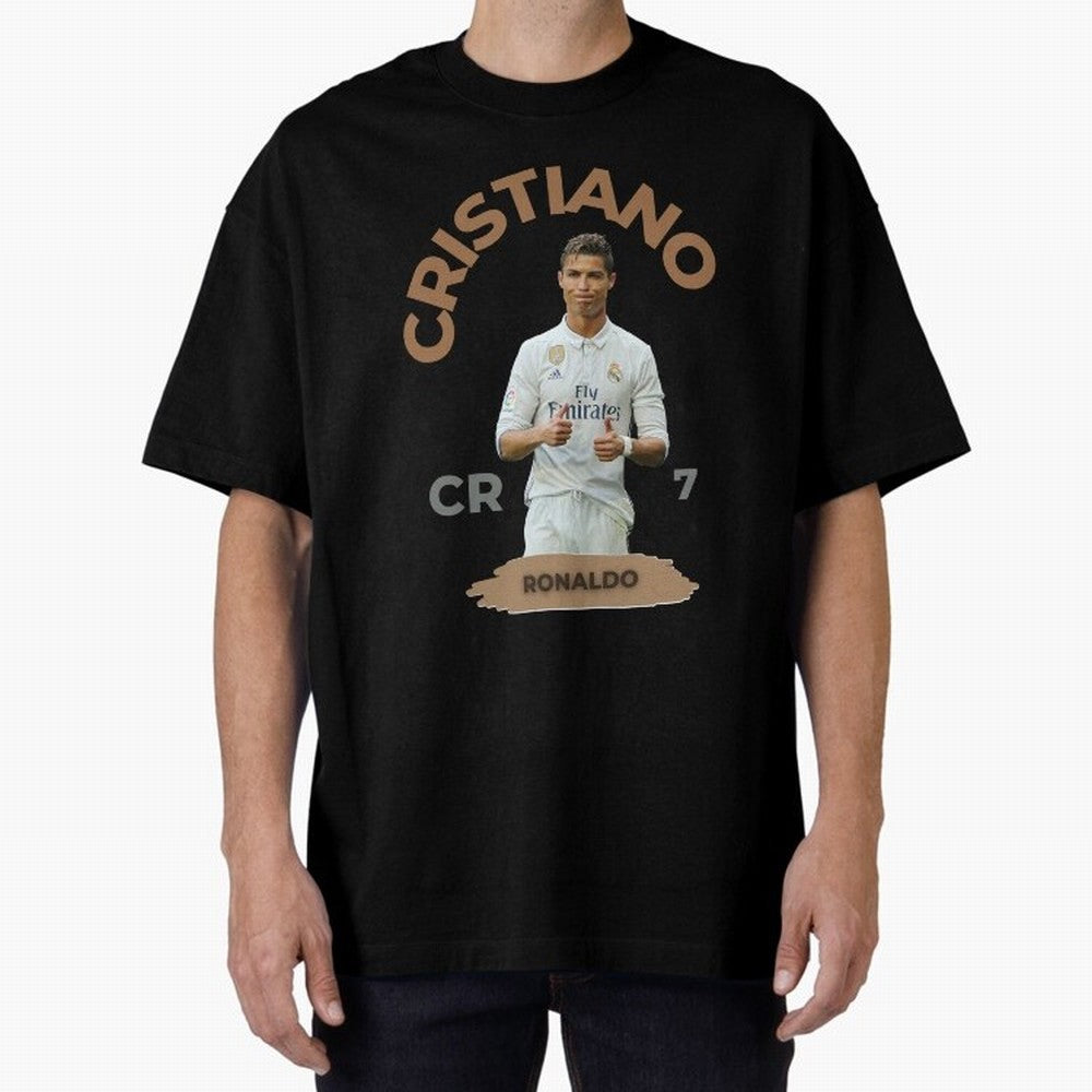 Essential Cristiano Ronaldo Siuuu Oversized T-Shirt Keep the Legacy of FIFA World Cup 2026 with Haaland and Mbappe, Brazil, Portugal and Argentina Energy, Goal Celebration Energy, Supporter Heritage, Football Icons and Worldwide Tournament Joy;