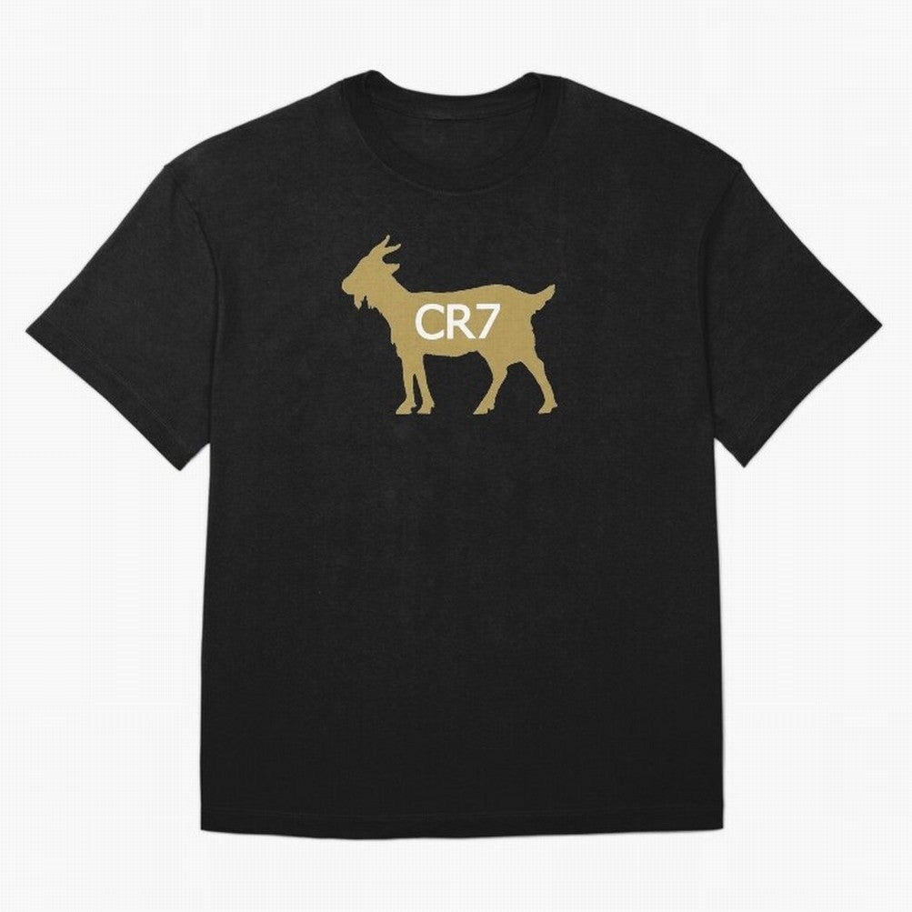 CR7 GOAT Gold B Oversized T-Shirt Make Game Day About FIFA World Cup 2026 for Fans of Cristiano Ronaldo, Haaland and CR7 and France and Portugal, Bringing Sports Nostalgia, International Competition, Famous Players and Unforgettable Victories;