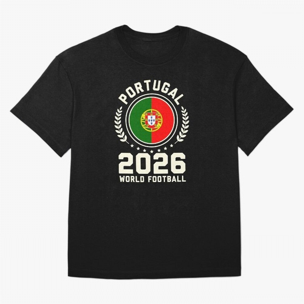 Portugal 2026 World Football Oversized T-Shirt Show Support during the FIFA World Cup 2026 Group Stage Journey through Messi, CR7 and Mbappe Highlights, Spain and Netherlands Pride, Football History, Final Match Energy, Crowd Noise and Once in a
