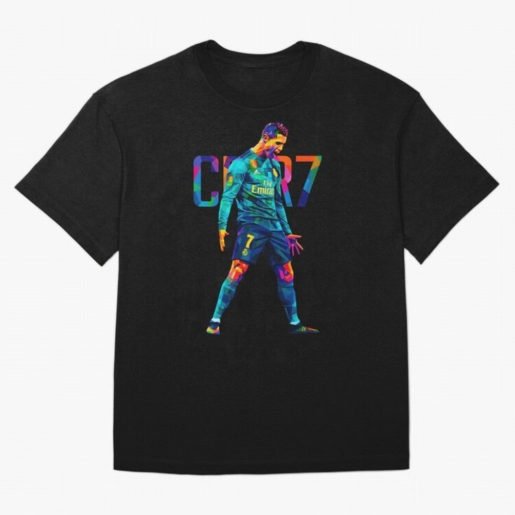 Ronaldo Cr7 Wpap Art Oversized T-Shirt Bring World Football Passion into FIFA World Cup 2026 for Fans of Mbappe and England, France and Netherlands, Bringing Sports Nostalgia, International Competition, Famous Players and Unforgettable Victories;
