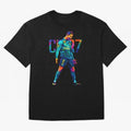 Ronaldo Cr7 Wpap Art Oversized T-Shirt Bring World Football Passion into FIFA World Cup 2026 for Fans of Mbappe and England, France and Netherlands, Bringing Sports Nostalgia, International Competition, Famous Players and Unforgettable Victories;