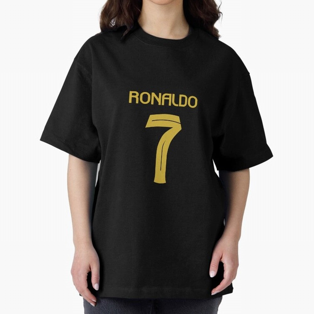 Cristiano Ronaldo 2024 Oversized T-Shirt Celebrate National Team Dreams in Global Football Passion for FIFA World Cup 2026 Group Stage, Capturing CR7, Brazil, Vintage Soccer Flavor, Modern Football Stars, National Flags and Final Night Emotion;