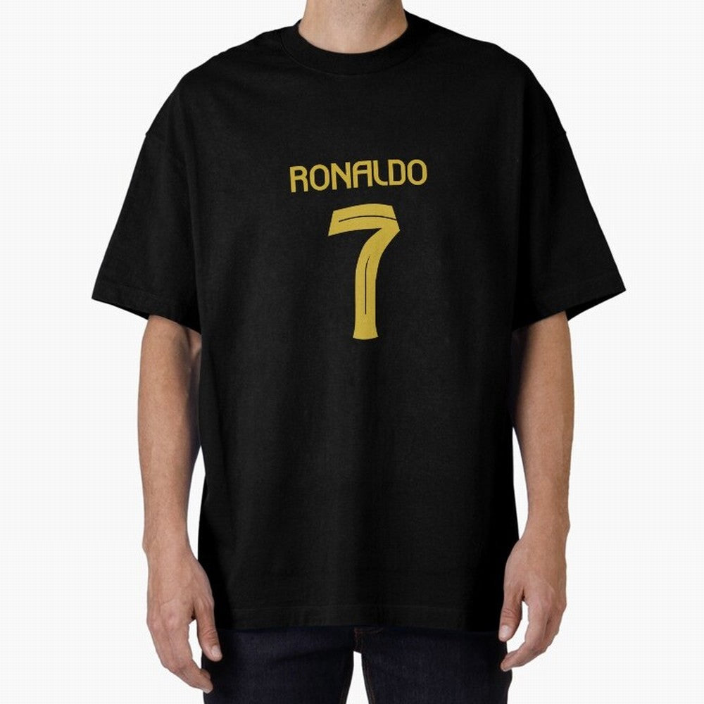 Cristiano Ronaldo 2024 Oversized T-Shirt Celebrate National Team Dreams in Global Football Passion for FIFA World Cup 2026 Group Stage, Capturing CR7, Brazil, Vintage Soccer Flavor, Modern Football Stars, National Flags and Final Night Emotion;
