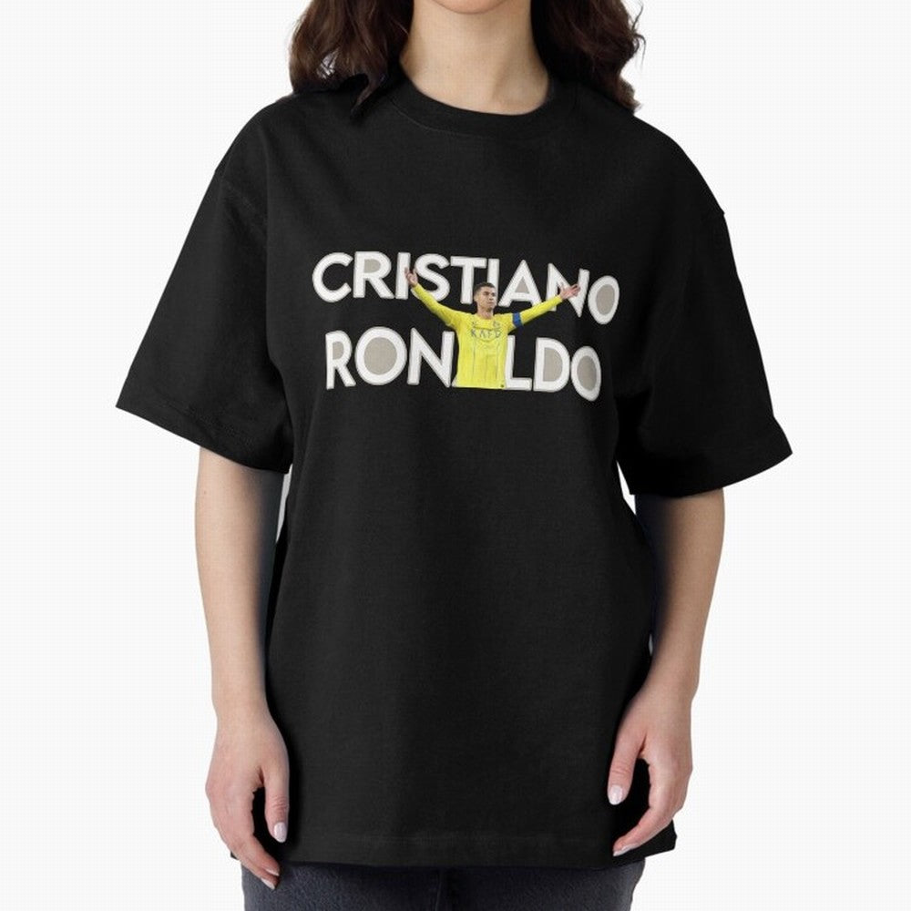 Cristiano Ronaldo Oversized T-Shirt Bring Home the FIFA World Cup 2026 Group Stage Journey through Haaland Highlights, England Pride, Retro Football Energy, Iconic Rivalries, Trophy Chase Drama and Stadium Atmosphere; Built for Supporters Chasing