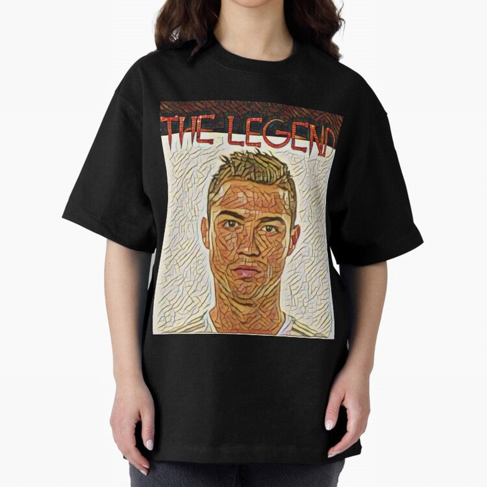 Cristiano Ronaldo Oversized T-Shirt Step into Match Day Hype around FIFA World Cup 2026 USA Canada Mexico, Mbappe and Neymar, Spain and Netherlands, Match Day Excitement, Supporter Culture, Golden Goals and Global Football Passion; Ideal for