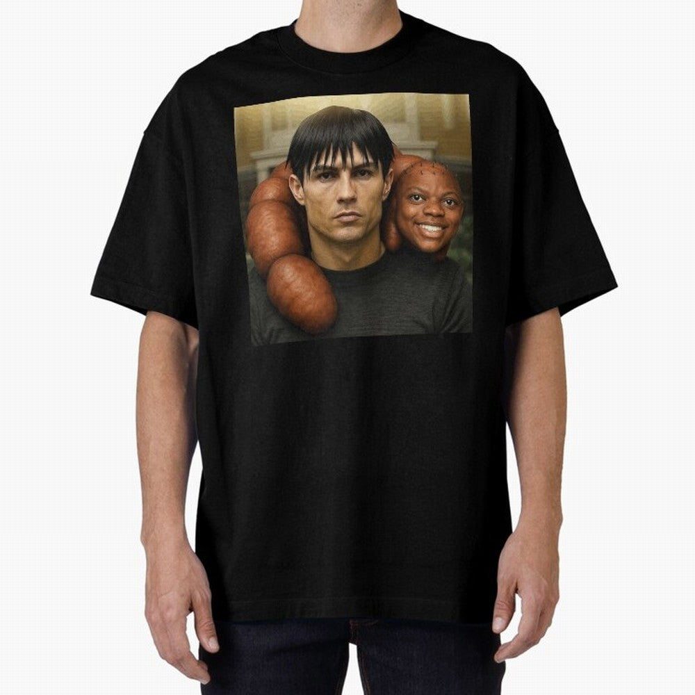 Ronaldo and Speed Oversized T-Shirt Feel International Energy from FIFA World Cup 2026 USA Canada Mexico Centered on Haaland, Argentina Energy, Match Day Excitement, Supporter Culture, Golden Goals and Global Football Passion; Ideal for Football