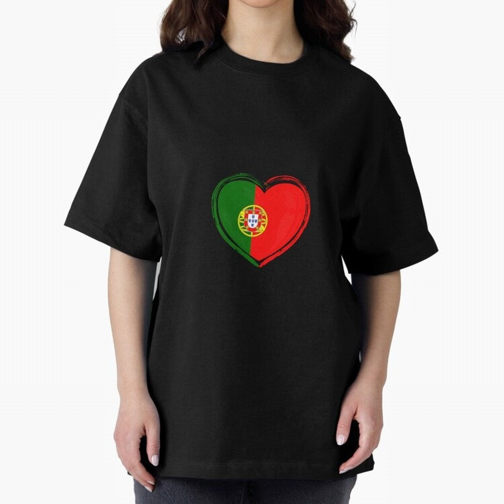 Portugal Oversized T-Shirt Carry the Dream of FIFA World Cup 2026 Group Stage for Fans of Messi and England, Bringing Retro Football Energy, Iconic Rivalries, Trophy Chase Drama and Stadium Atmosphere; Ideal for Passionate Fans Who Love Underdog