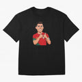 World CUP Cristiano Oversized T-Shirt Celebrate Fan Culture around FIFA World Cup 2026 Group Stage for Fans of Haaland and Mbappe and Netherlands, Bringing Vintage Soccer Flavor, Modern Football Stars, National Flags and Final Night Emotion;
