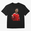 Cristiano Ronaldo Oversized T-Shirt Relive FIFA World Cup 2026 Centered on CR7 and Messi, Spain Energy, Vintage Soccer Flavor, Modern Football Stars, National Flags and Final Night Emotion; Built for Supporters Chasing Trophy Dreams, Final Match