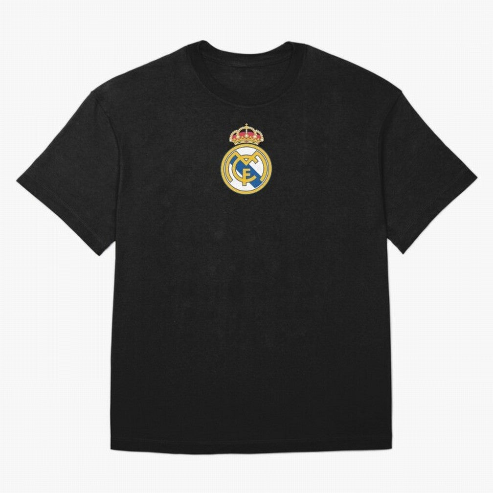 RE-AL-MAD-RID- Logo FC Merchandise Oversized T-Shirt Feel Match Day Hype around FIFA World Cup 2026, Cristiano Ronaldo, Haaland and CR7, England, France and Netherlands, Retro Football Energy, Iconic Rivalries, Trophy Chase Drama and Stadium