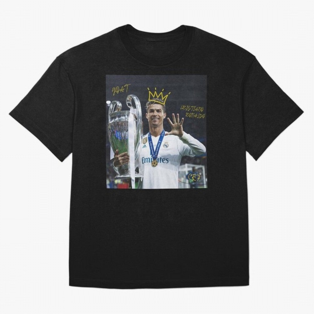 Cristiano Ronaldo- GOAT Oversized T-Shirt Support the Legends of FIFA World Cup 2026 Spirit, Driven by Brazil, Portugal and Argentina, Cristiano Ronaldo, Stadium Memories, Football Loyalty, International Chants and Championship Tradition; Great for