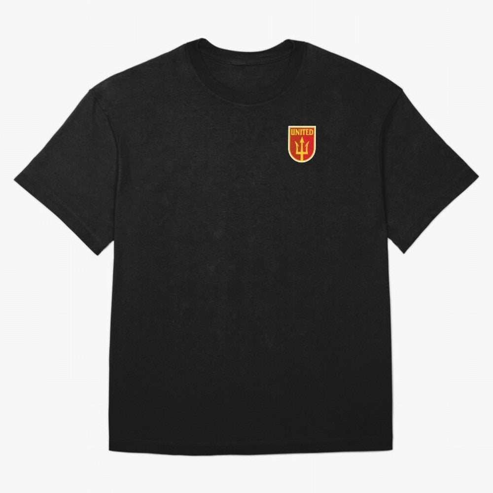 Manchester United Classic Shield Oversized T-Shirt Join FIFA World Cup 2026 Group Stage Highlighting Messi, Portugal, Spain and Germany Energy, Fan Favorite Moments, National Team Passion, Big Match Drama and Soccer History; Perfect for Supporters